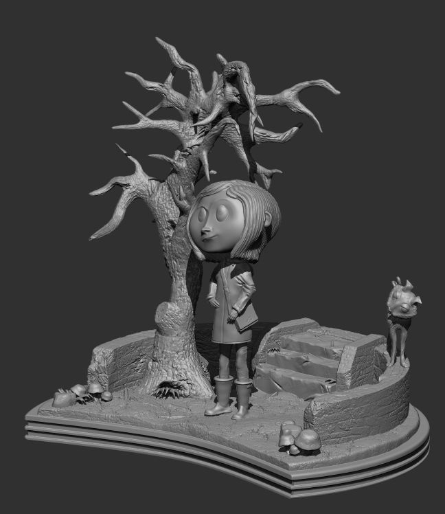 Coraline Diorama 3D print model_1