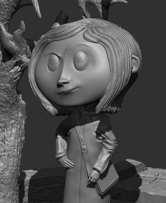 Coraline Diorama 3D print model_2