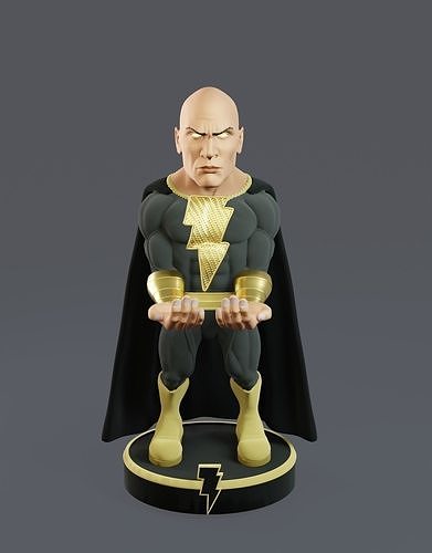 The Rock Black Adam DC joystick holder 3D print model