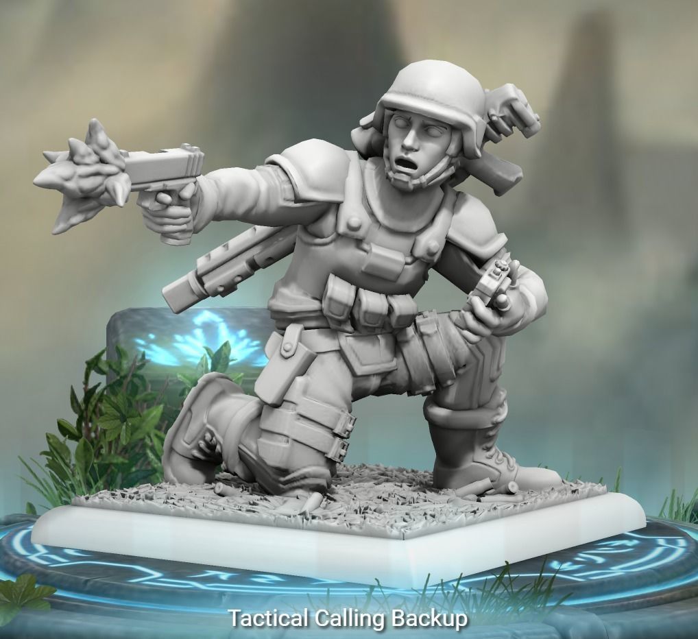 Tactical Unit Calling for support 3D model_1