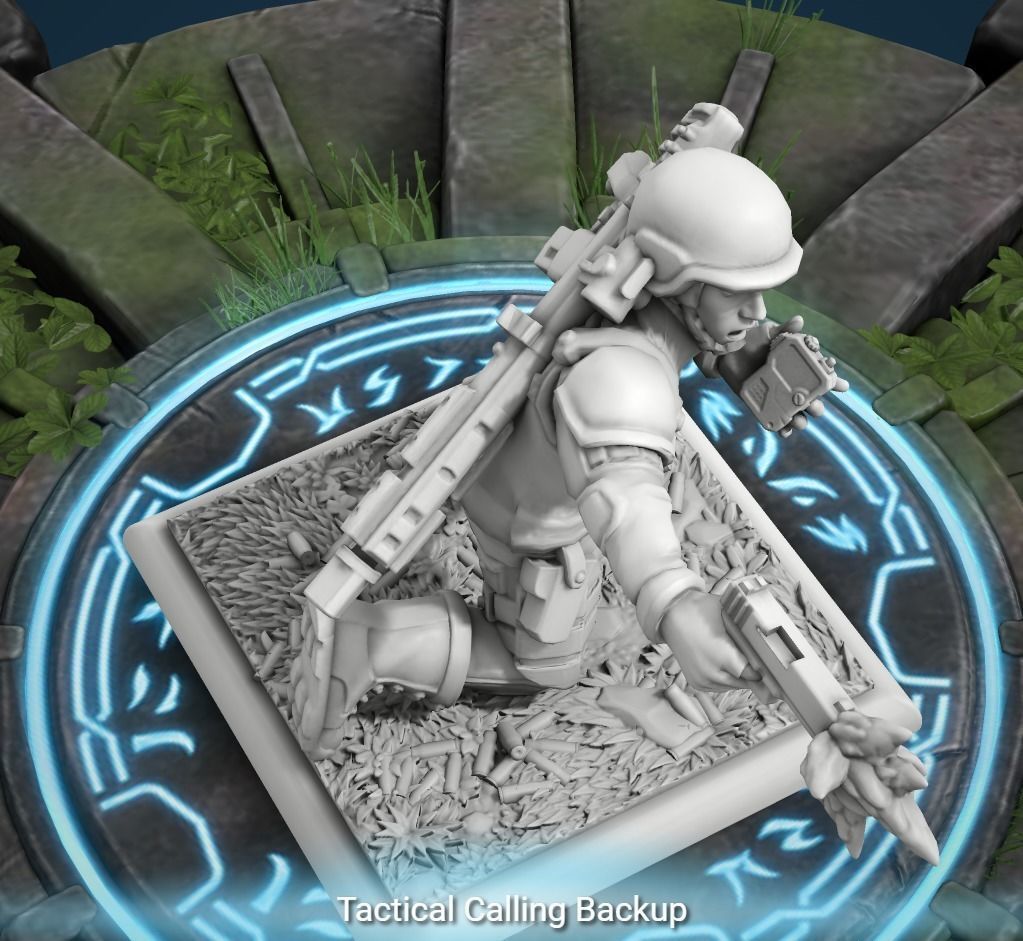 Tactical Unit Calling for support 3D model_2