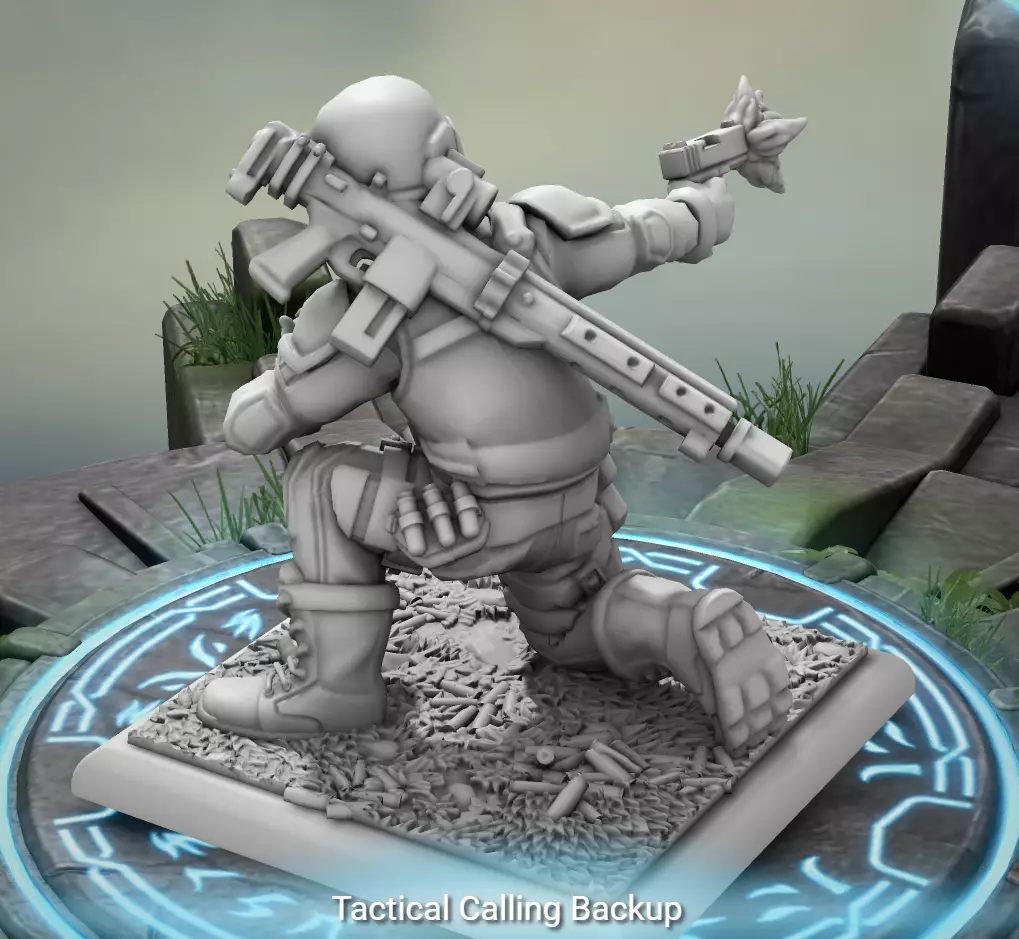 Tactical Unit Calling for support 3D model_0