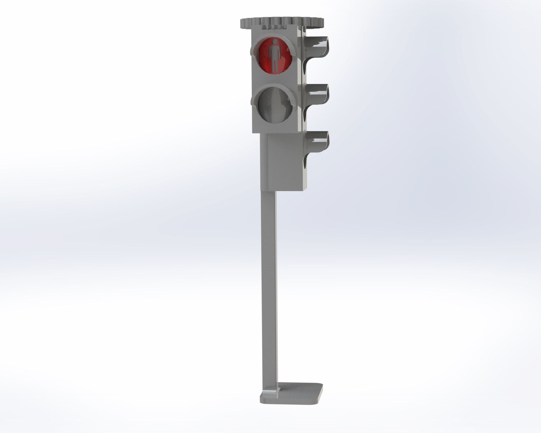 Trafic light for Kids 3D print model_4