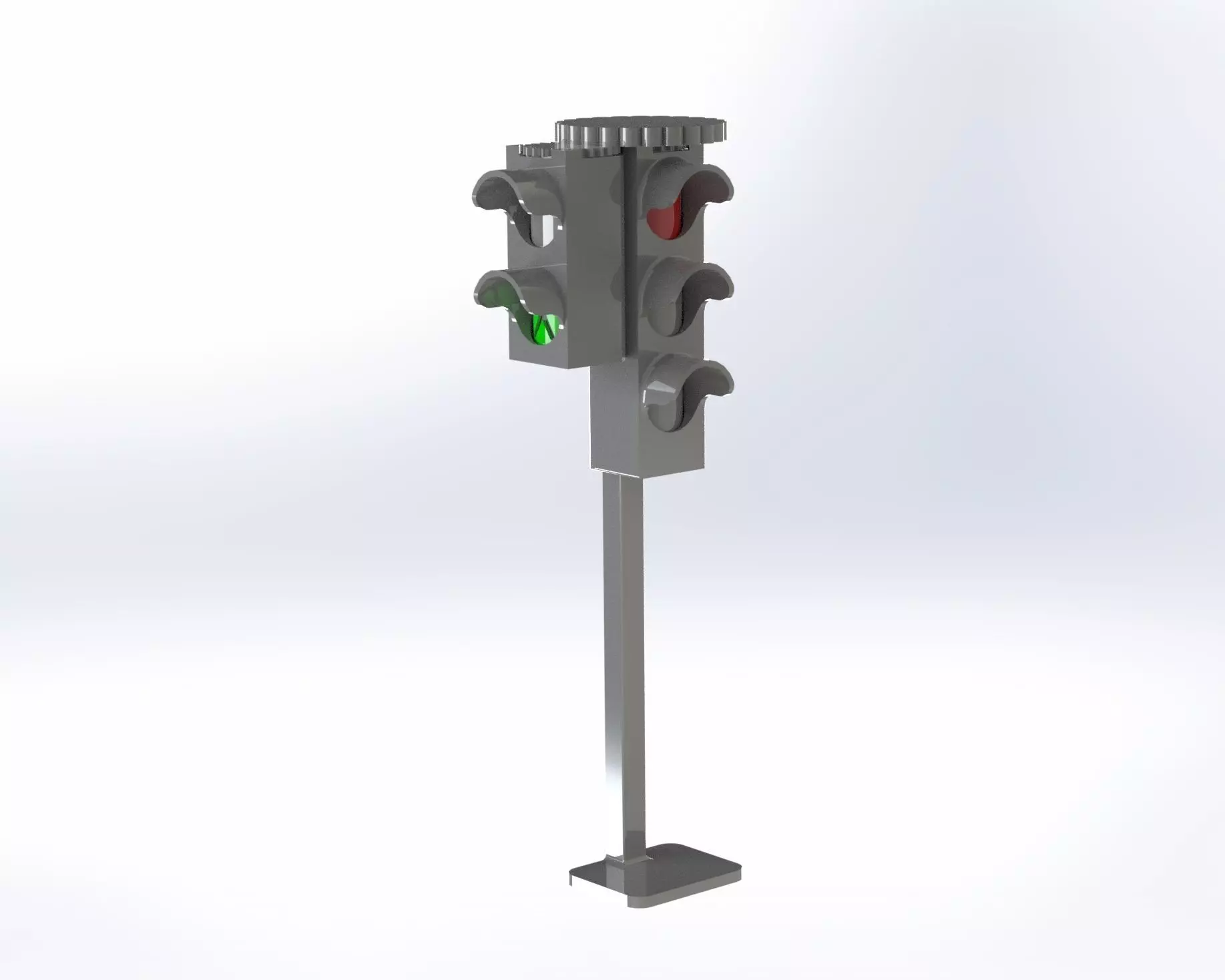 Trafic light for Kids 3D print model_0