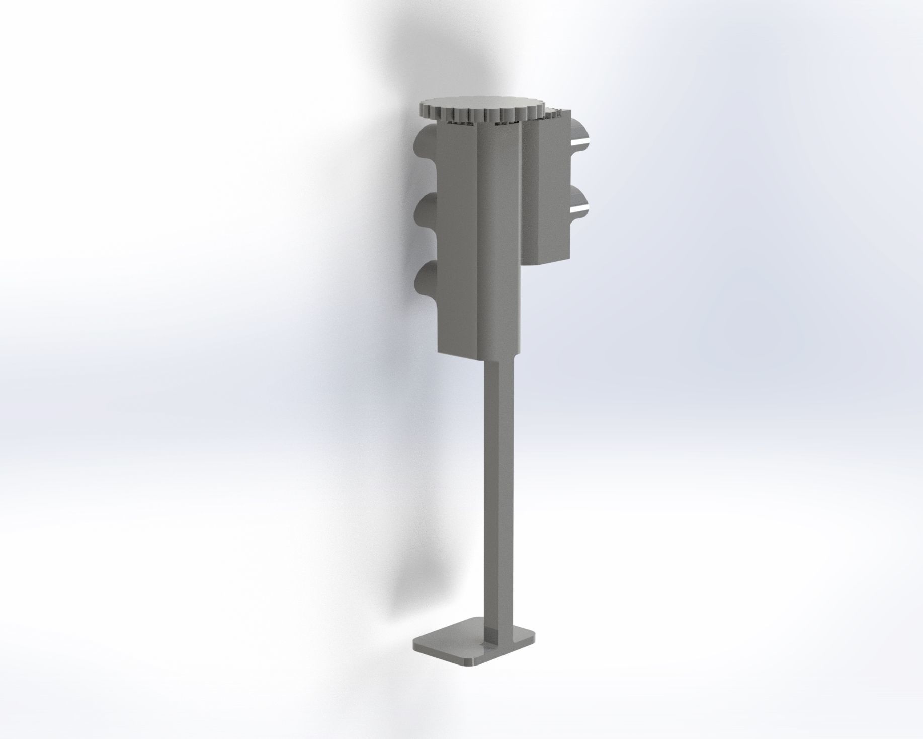 Trafic light for Kids 3D print model_3