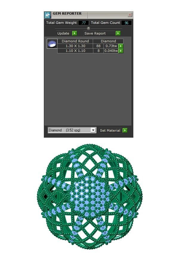 Ring402 ring with diamonds in gold 3D print model_5