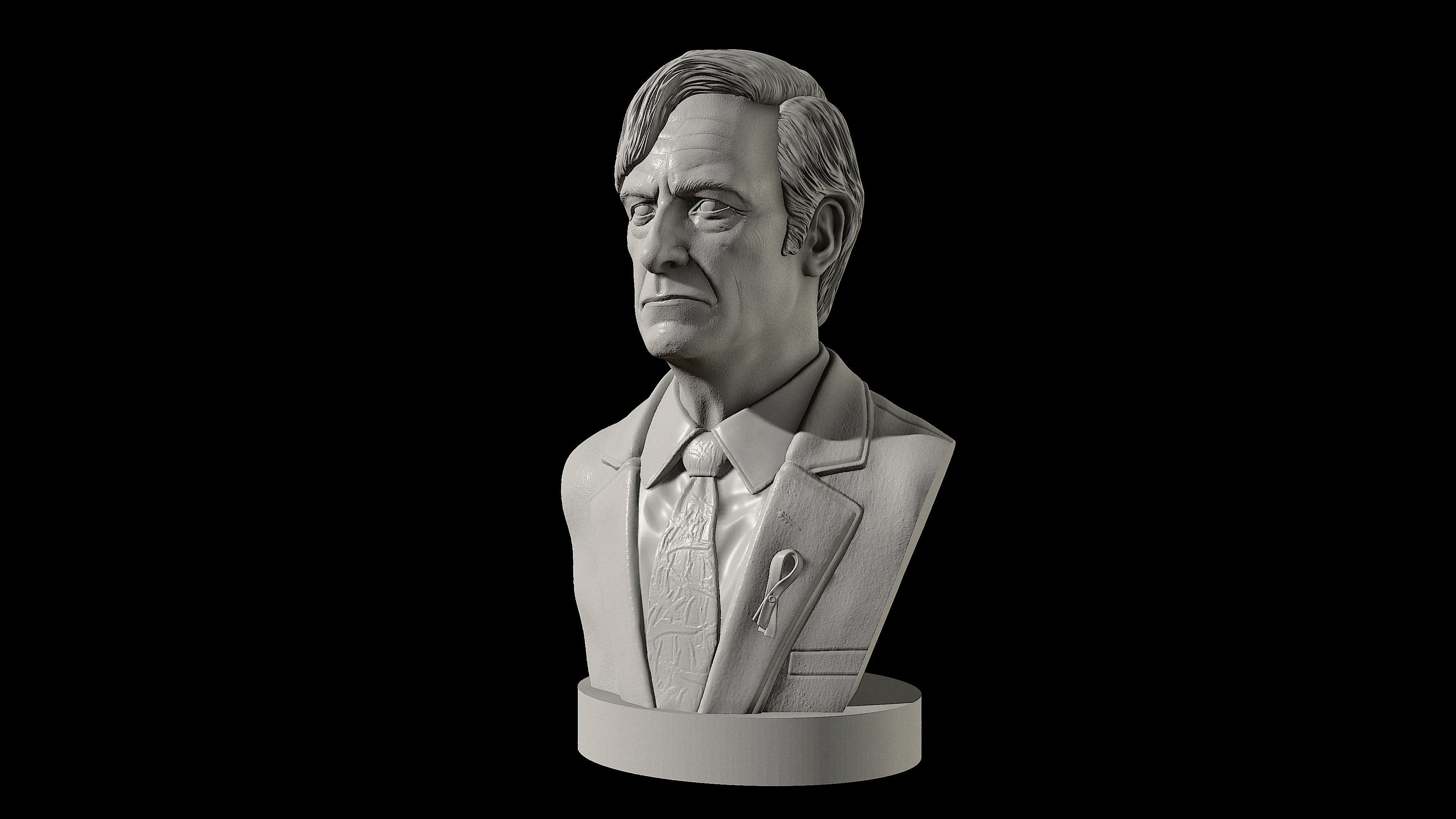 Saul Goodman Bust 3D print model_4