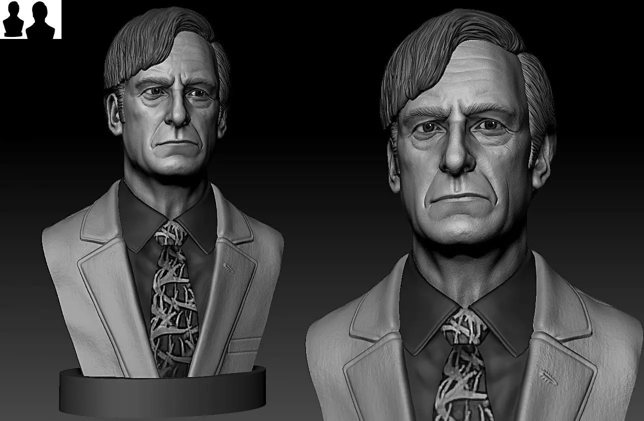 Saul Goodman Bust 3D print model_0