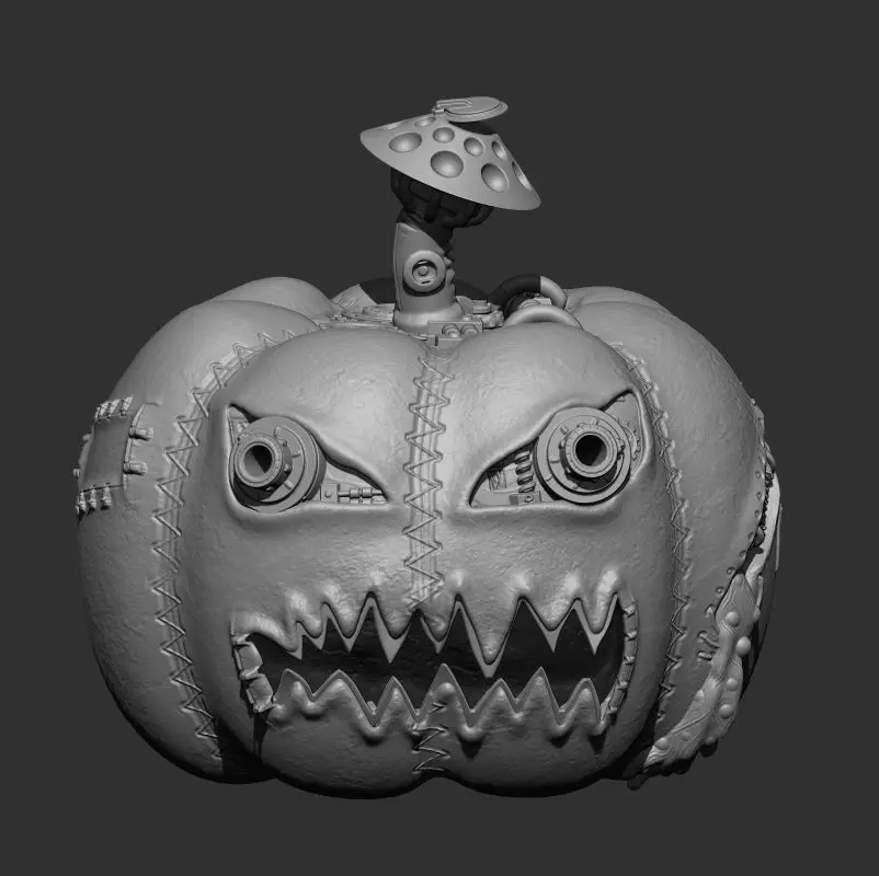 Steam Pumpkin 3D print model_0