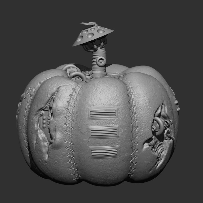 Steam Pumpkin 3D print model_4