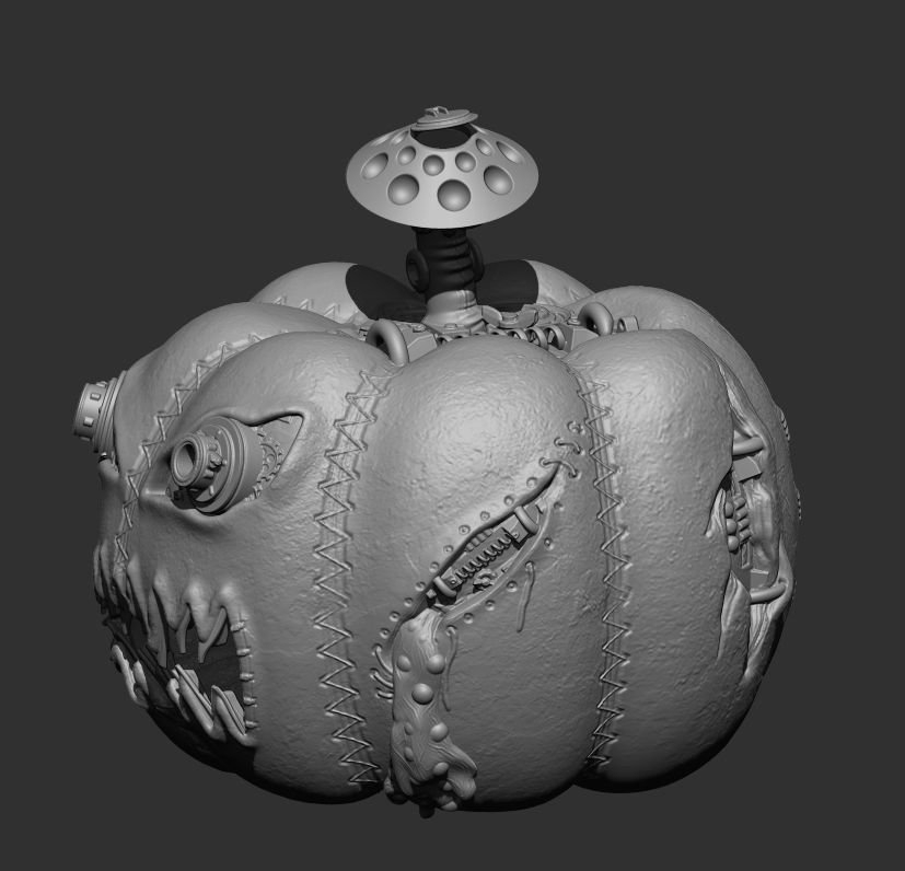 Steam Pumpkin 3D print model_1