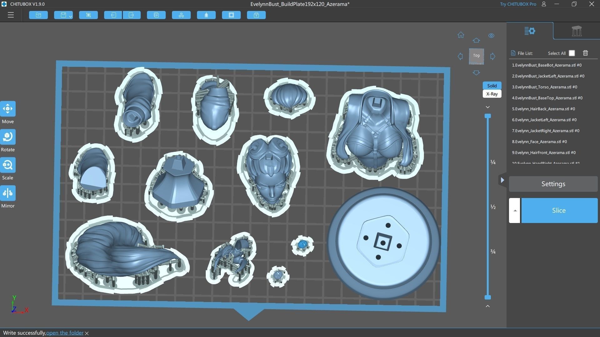 Evelynn KDA BUST Ready for 3D Printing 3D print model_1