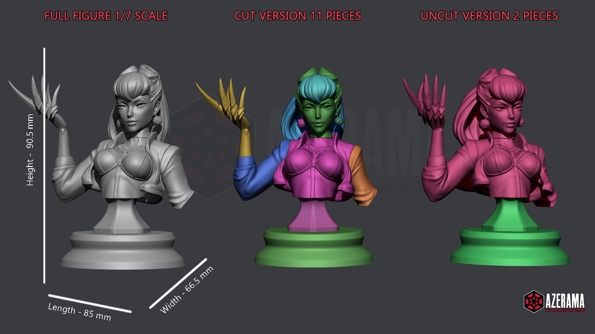 Evelynn KDA BUST Ready for 3D Printing 3D print model_2