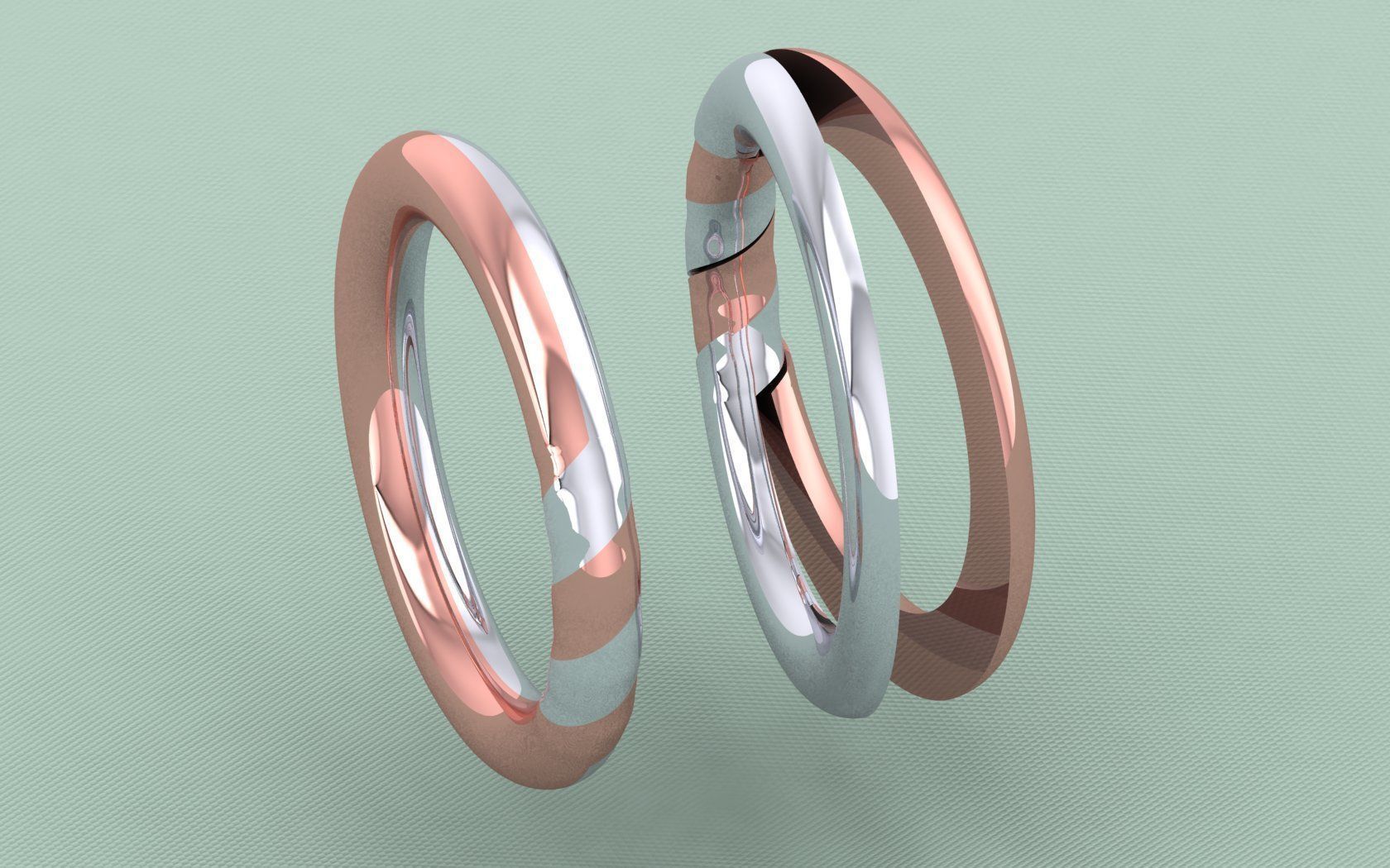TWIST BAND RING 3D print model_2