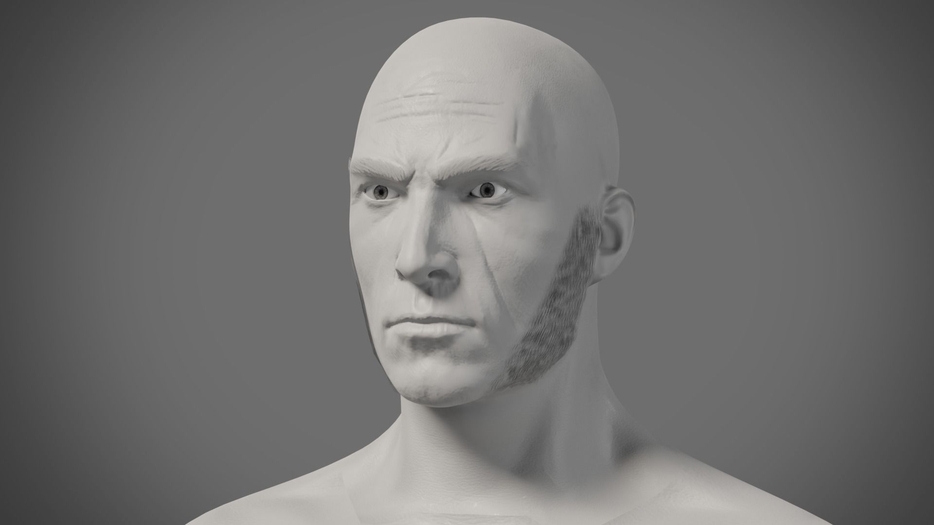 Professional Realtime Beard Pack Low-poly 3D model_18