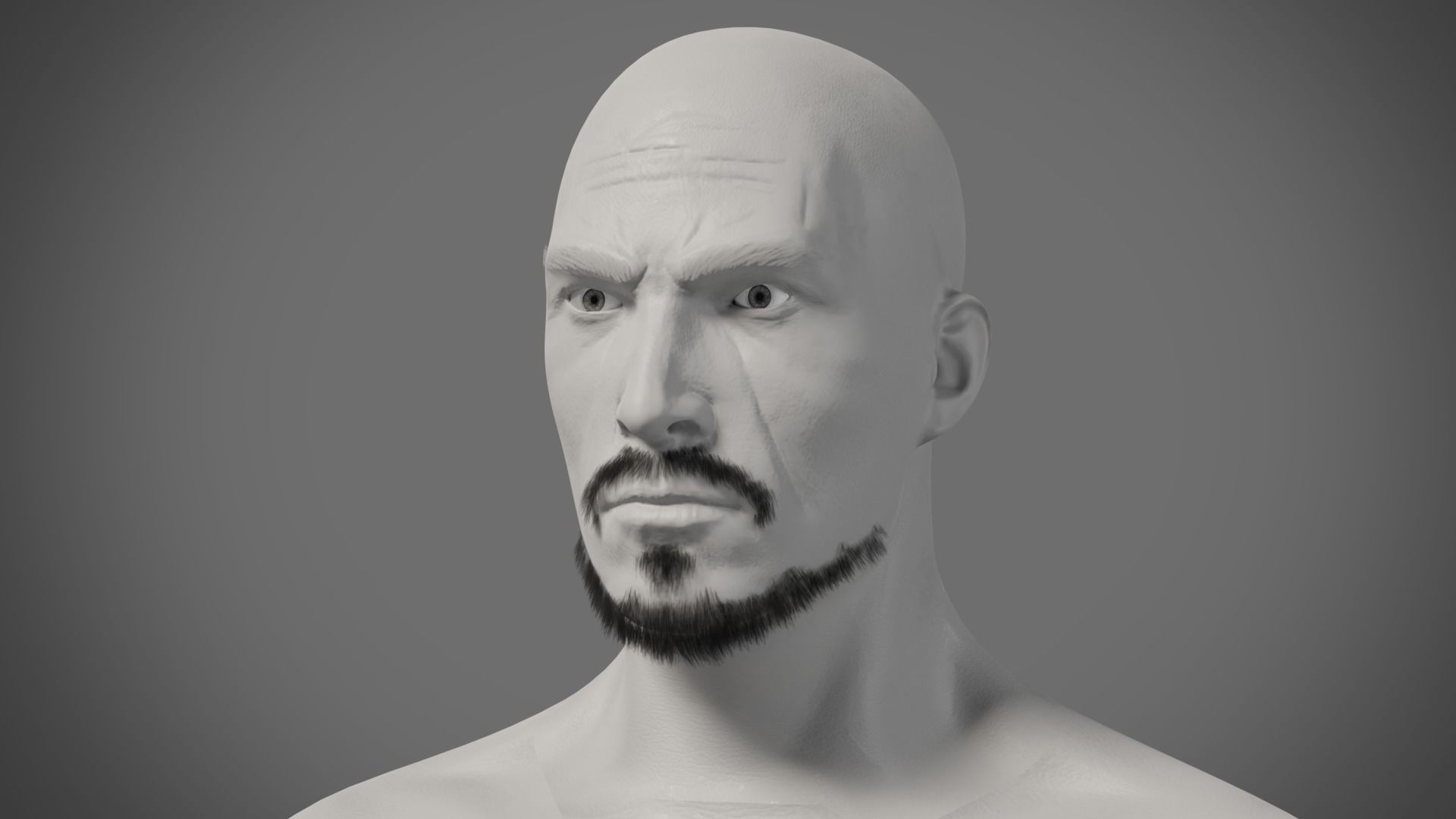 Professional Realtime Beard Pack Low-poly 3D model_3