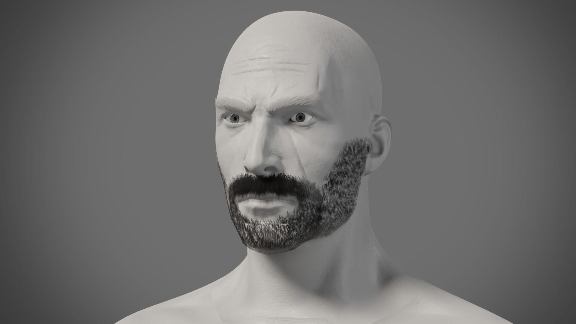 Professional Realtime Beard Pack Low-poly 3D model_9
