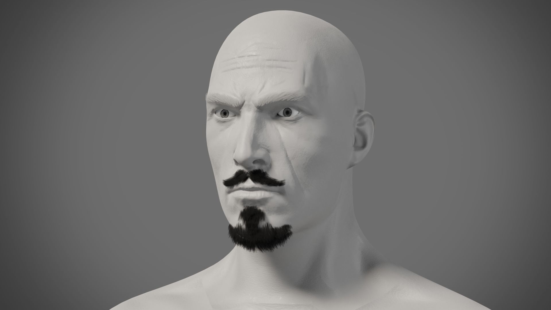 Professional Realtime Beard Pack Low-poly 3D model_6