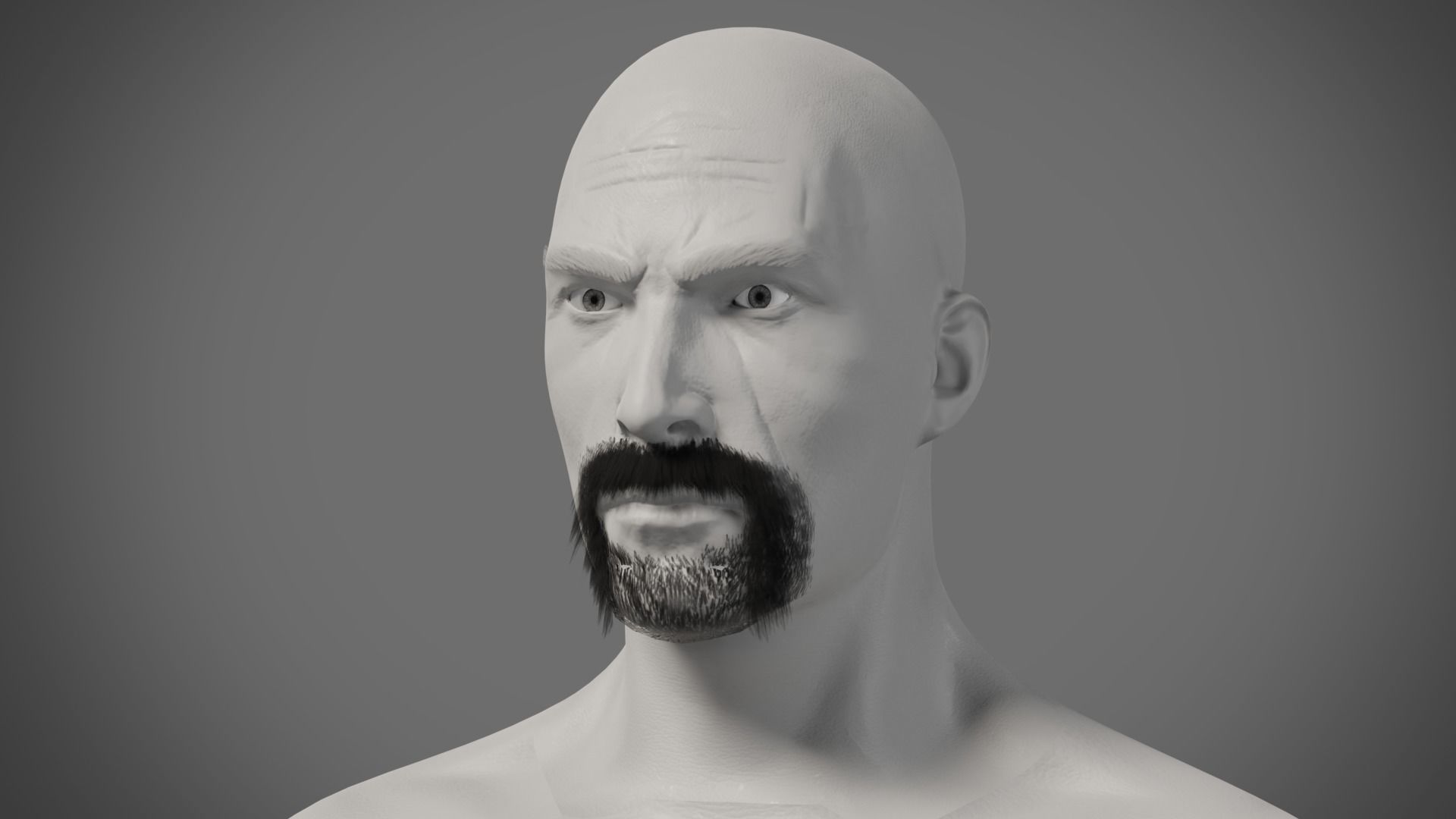 Professional Realtime Beard Pack Low-poly 3D model_2