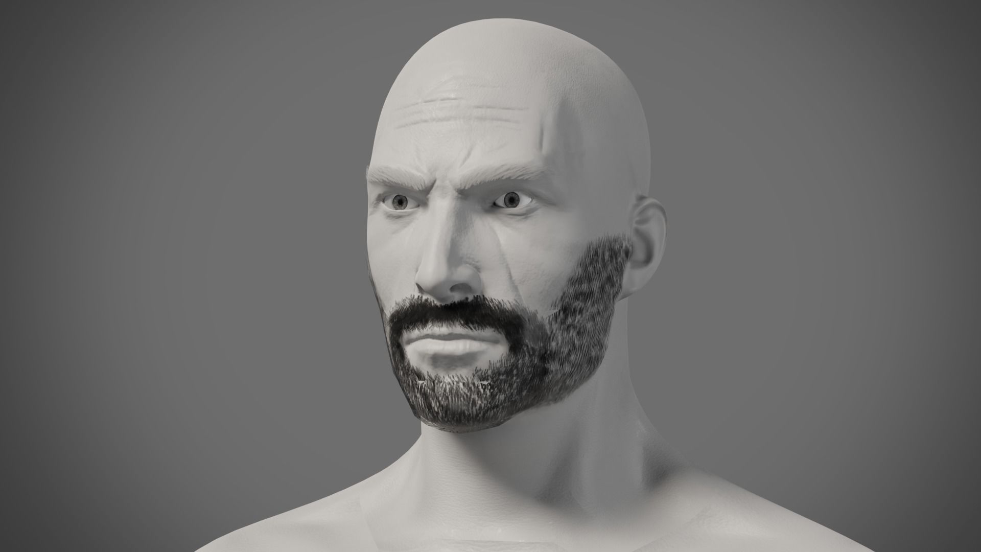 Professional Realtime Beard Pack Low-poly 3D model_5