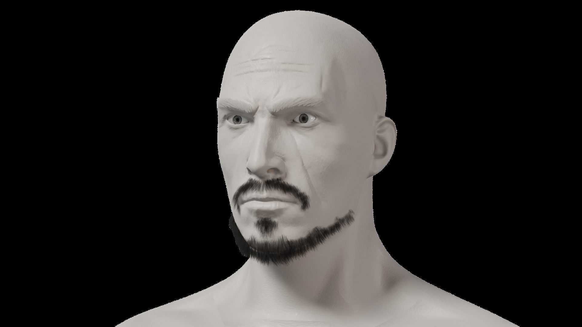 Professional Realtime Beard Pack Low-poly 3D model_26