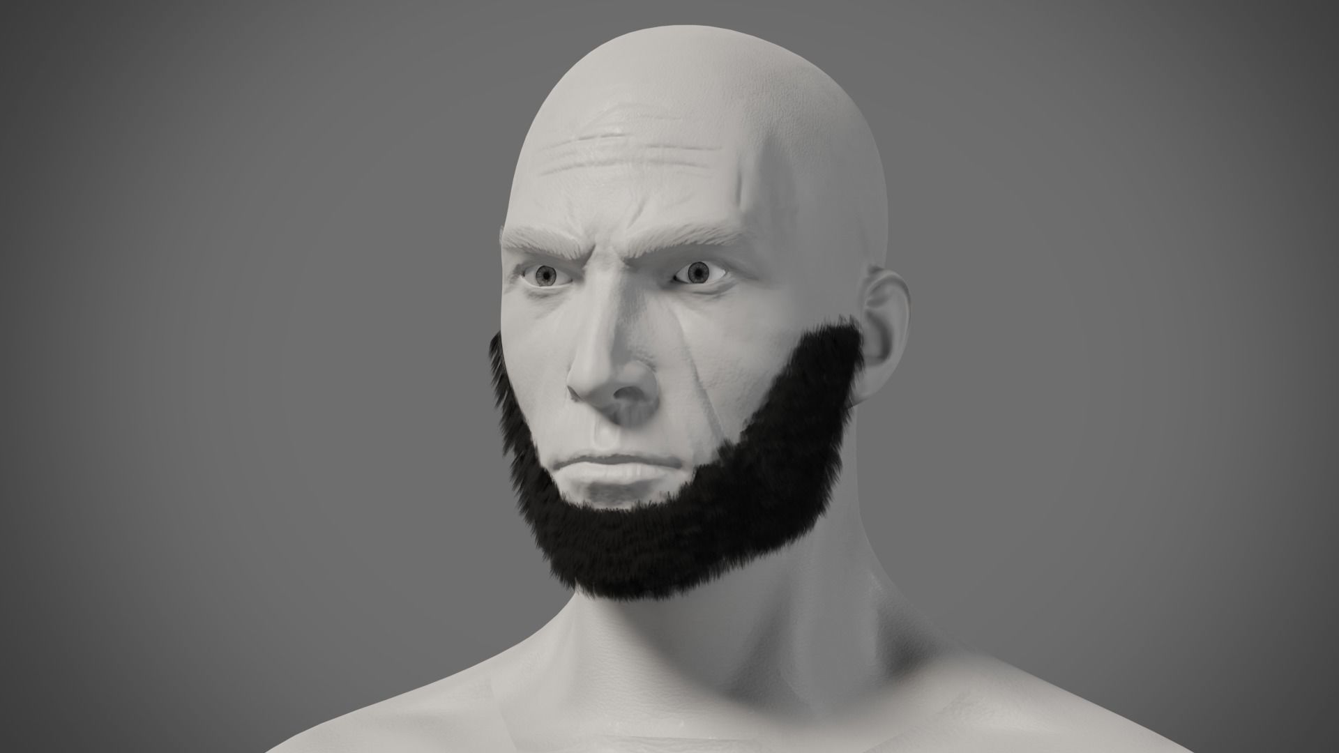 Professional Realtime Beard Pack Low-poly 3D model_14