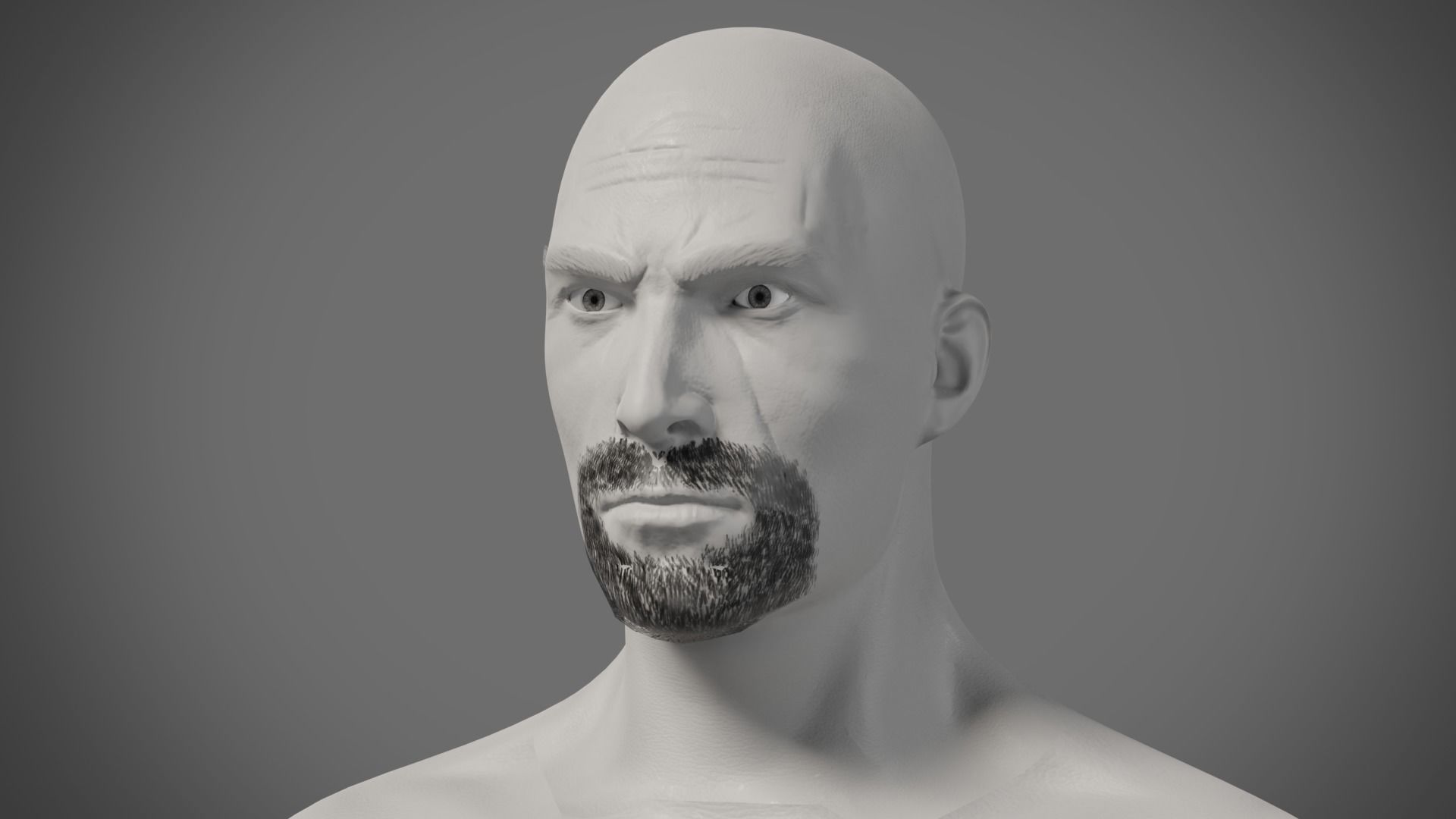 Professional Realtime Beard Pack Low-poly 3D model_11