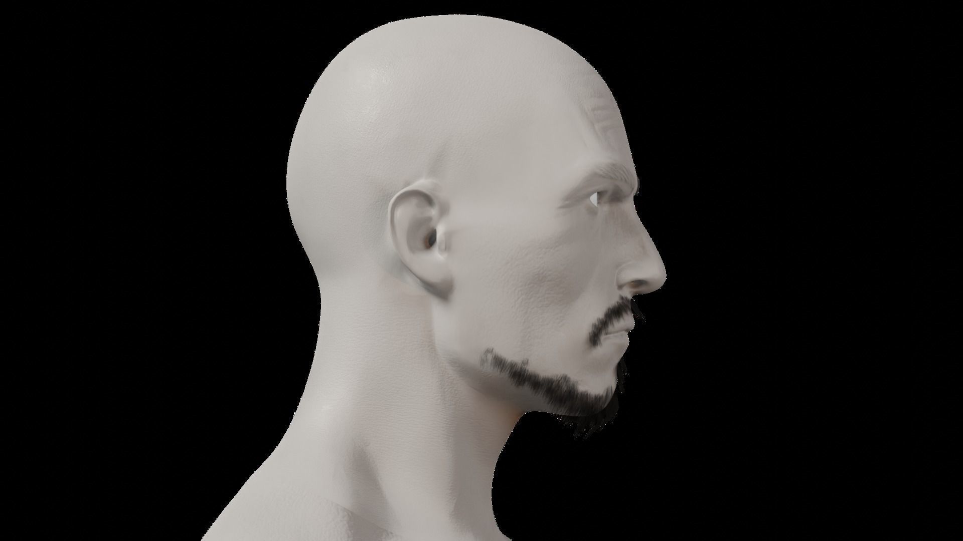 Professional Realtime Beard Pack Low-poly 3D model_30