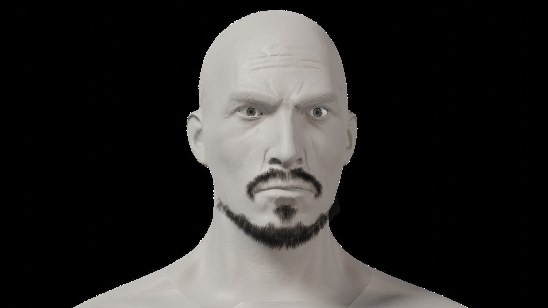 Professional Realtime Beard Pack Low-poly 3D model_27