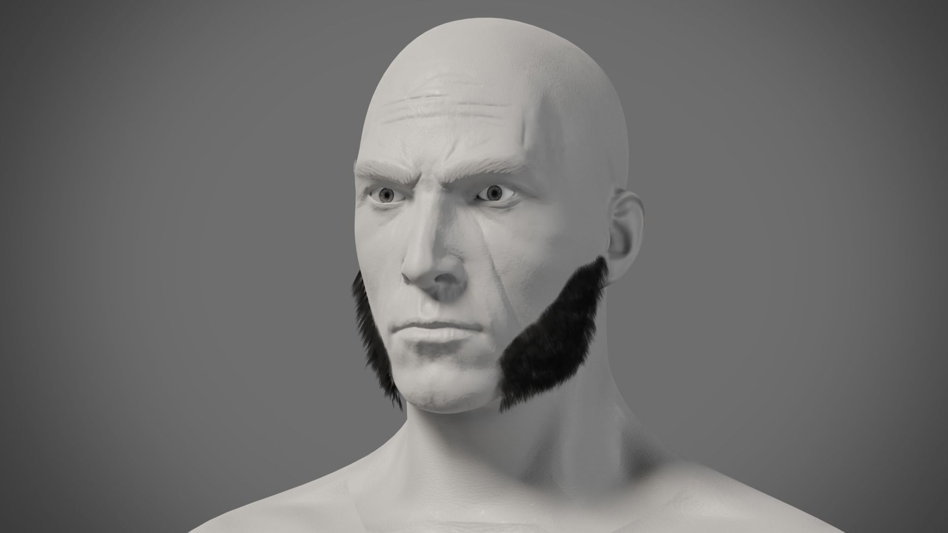 Professional Realtime Beard Pack Low-poly 3D model_15