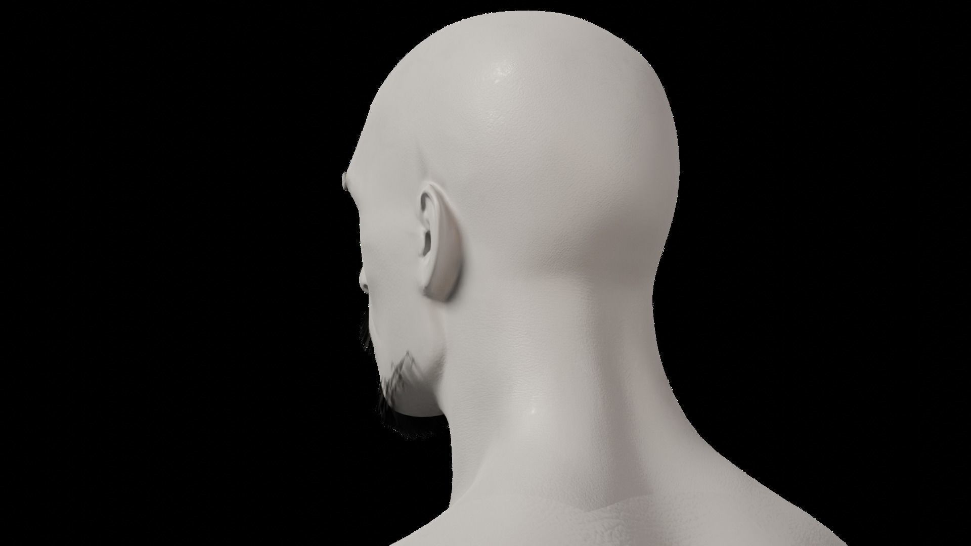 Professional Realtime Beard Pack Low-poly 3D model_36