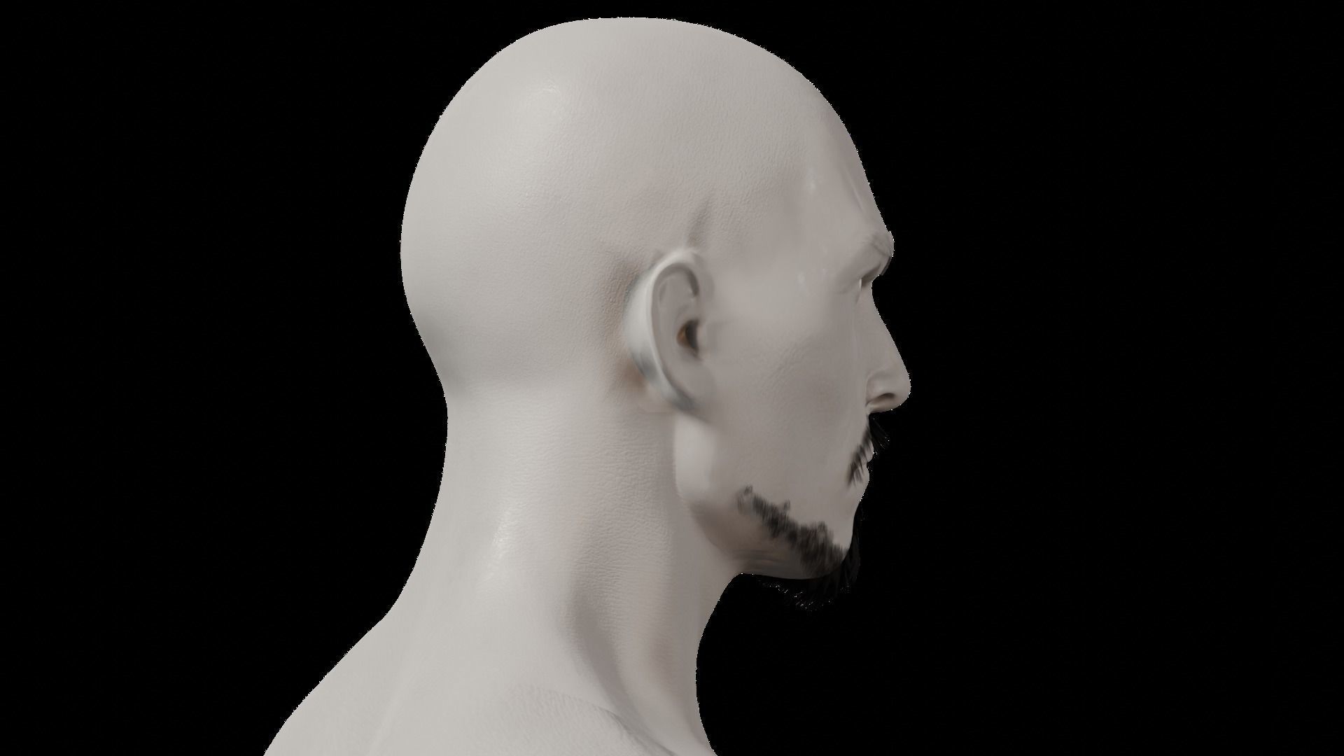 Professional Realtime Beard Pack Low-poly 3D model_31