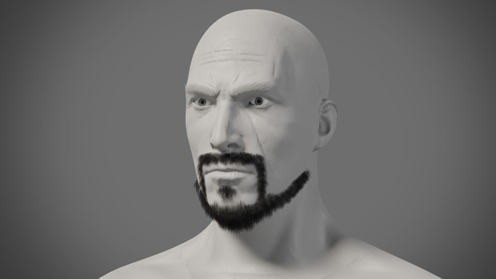Professional Realtime Beard Pack Low-poly 3D model_1