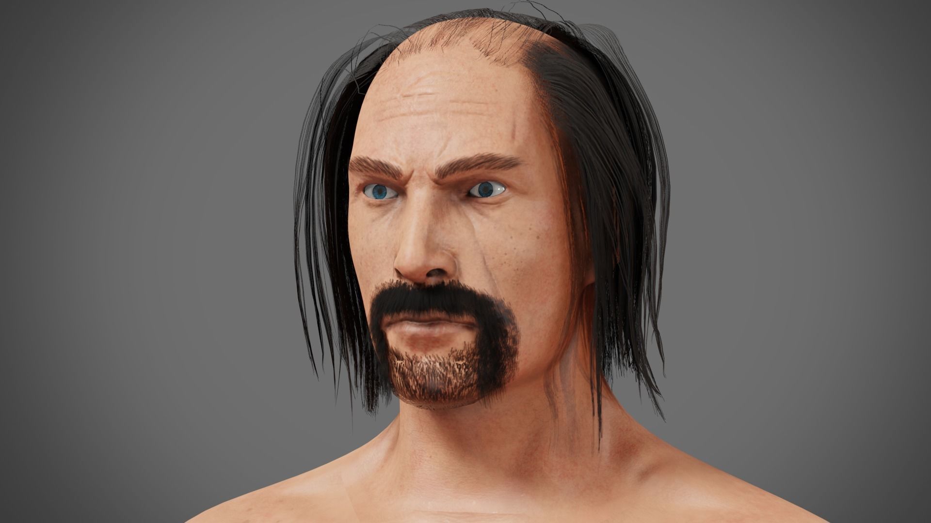 Professional Realtime Beard Pack Low-poly 3D model_24