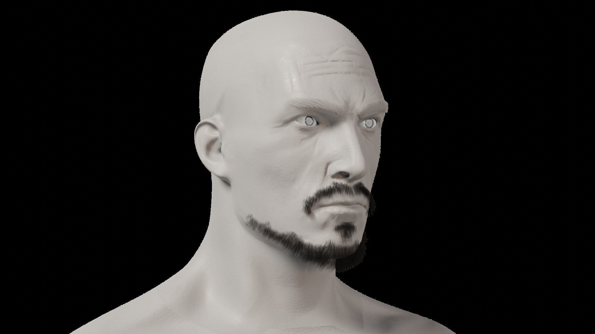 Professional Realtime Beard Pack Low-poly 3D model_28