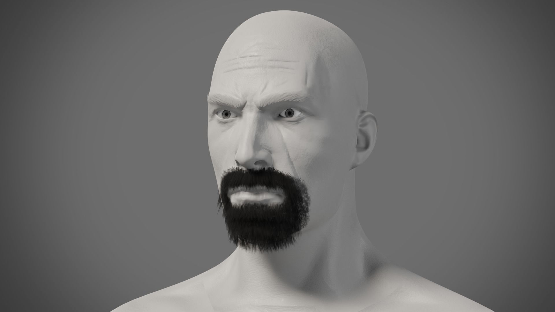 Professional Realtime Beard Pack Low-poly 3D model_19