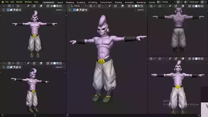 Majin Buu 3d Model 3D print model