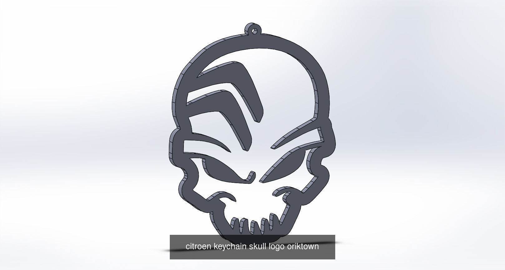 Citroen keychains 3D Model Collection_3