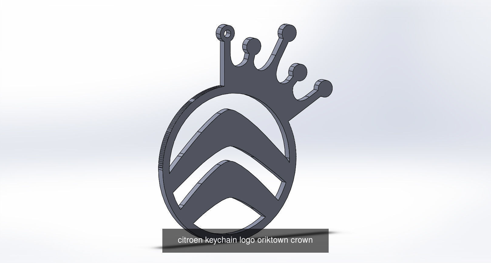 Citroen keychains 3D Model Collection_2