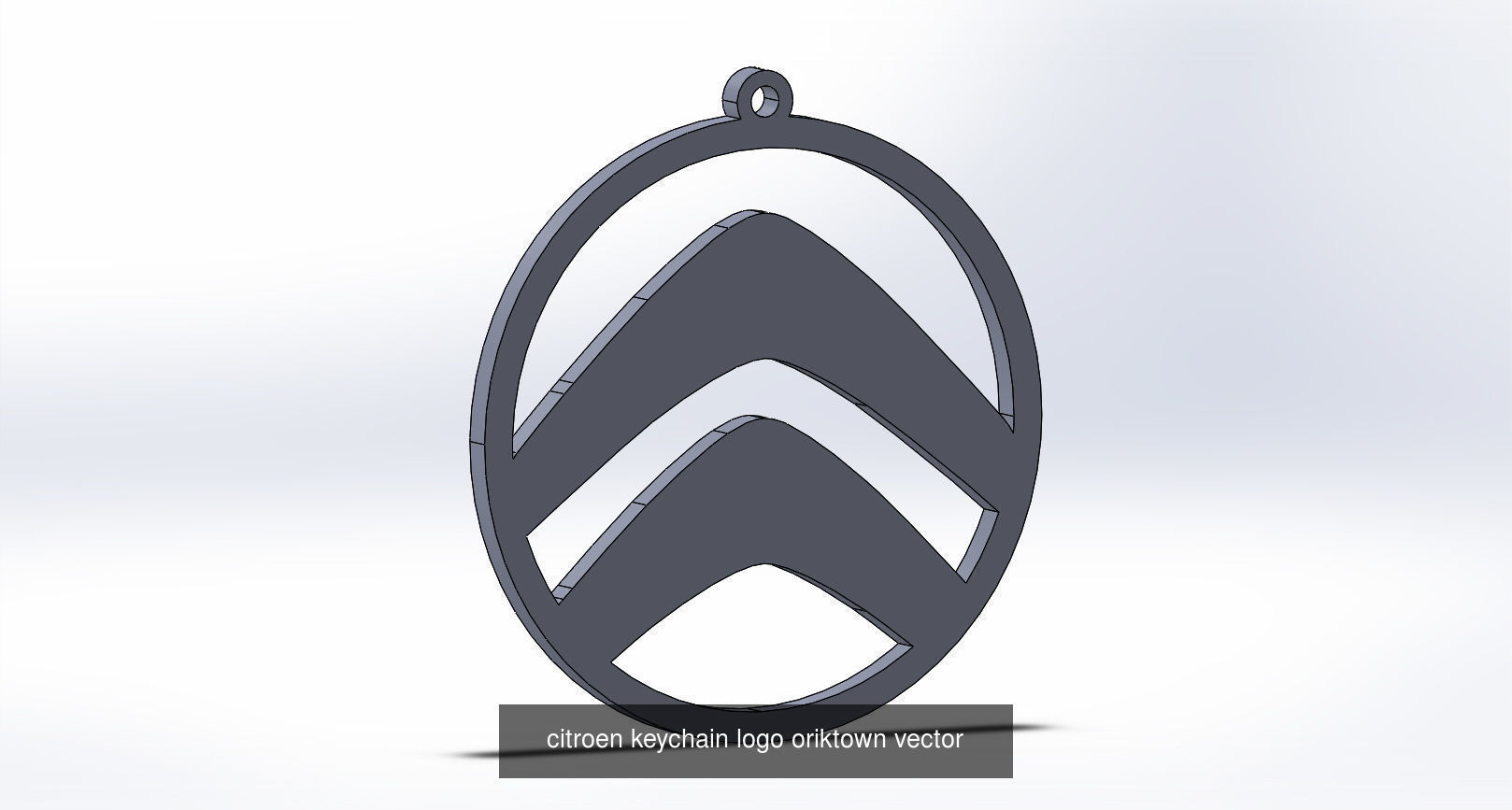 Citroen keychains 3D Model Collection_1