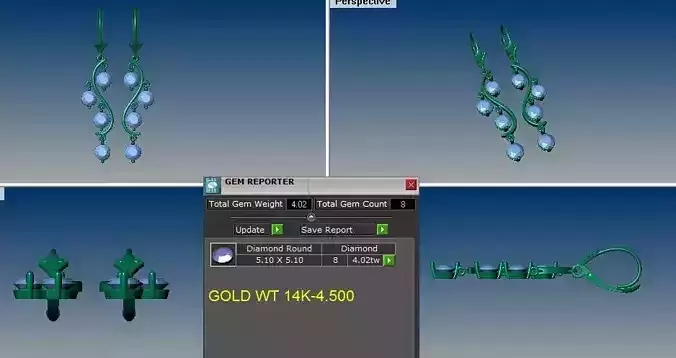 diamonds drop earrings