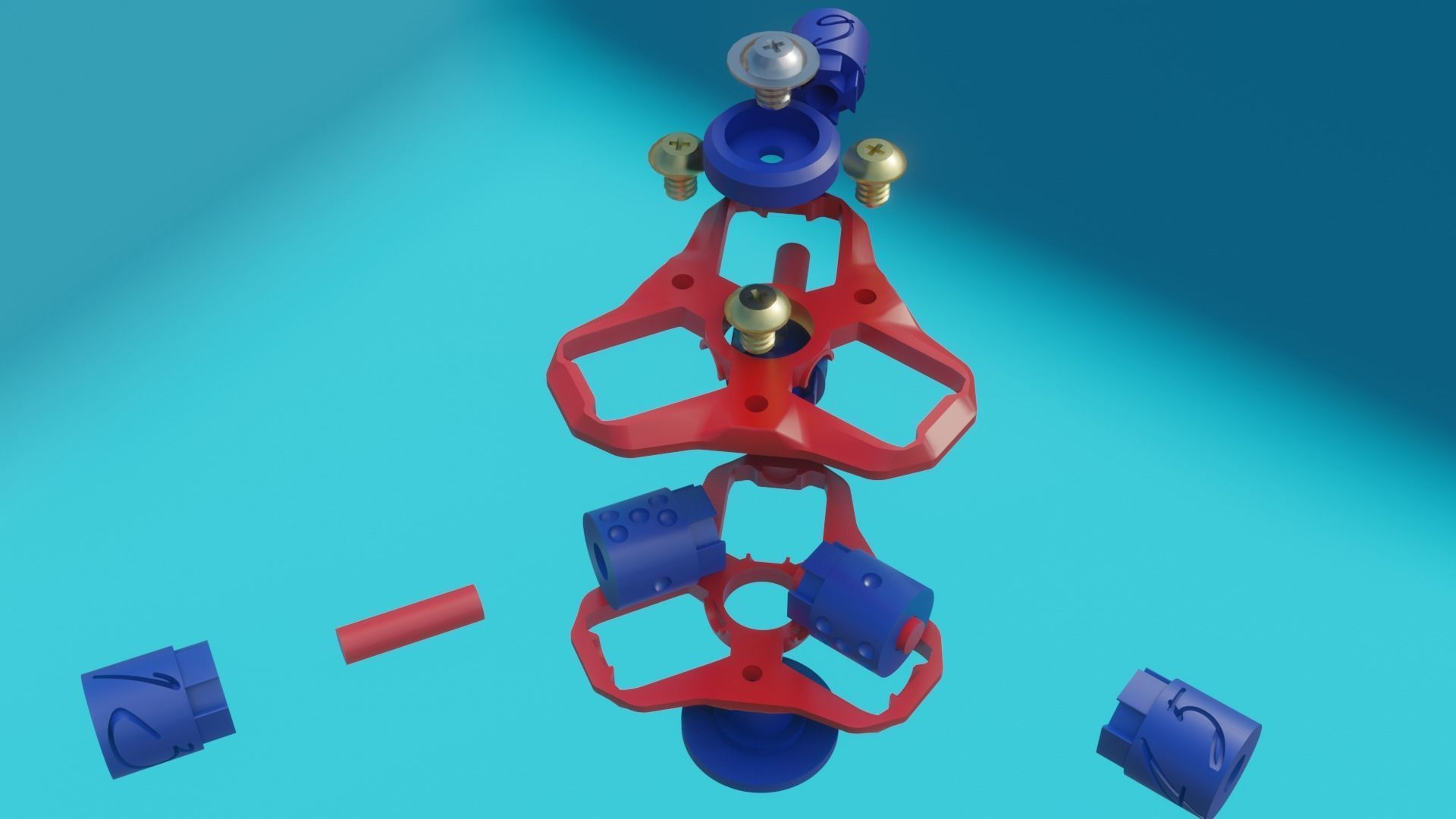 Mechanical Dice Geneve Fidget SPinner 3D Printable 3D print model_11