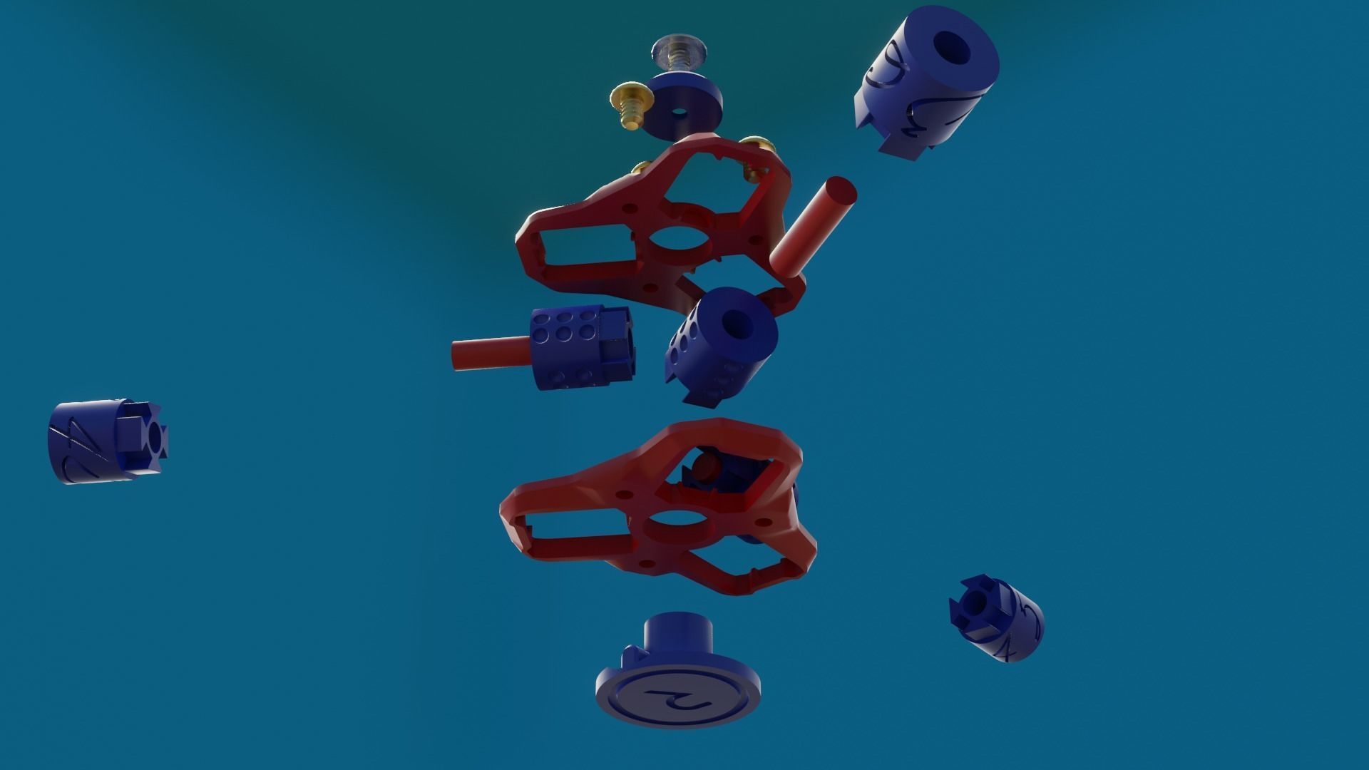 Mechanical Dice Geneve Fidget SPinner 3D Printable 3D print model_1