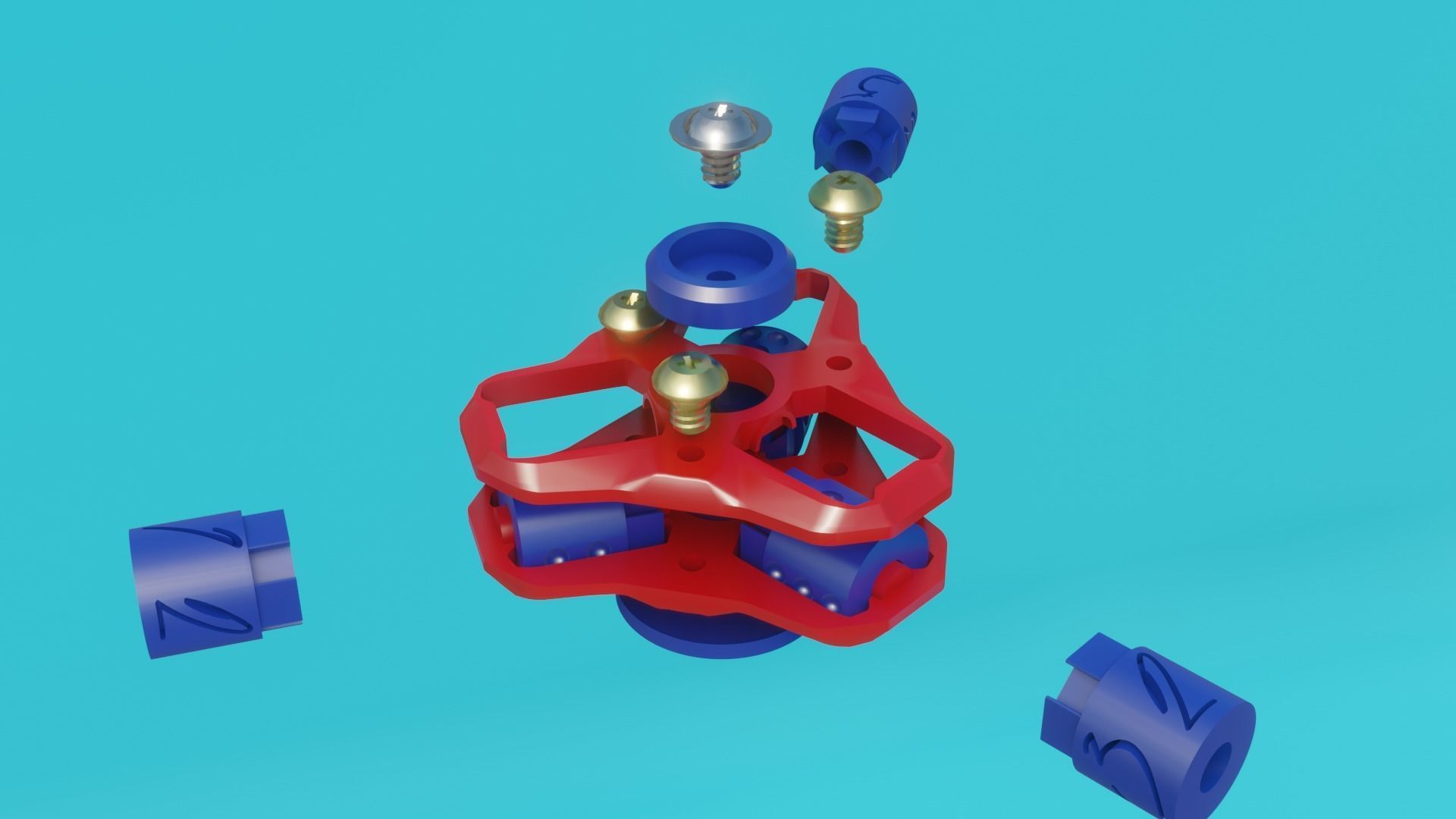 Mechanical Dice Geneve Fidget SPinner 3D Printable 3D print model_10