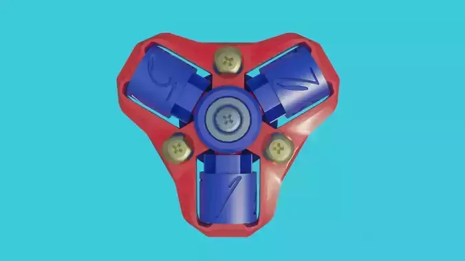 Mechanical Dice Geneve Fidget SPinner 3D Printable 3D print model