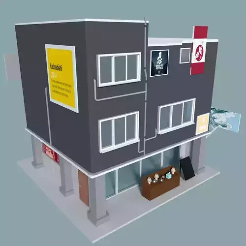 Low-Poly House X Grocery