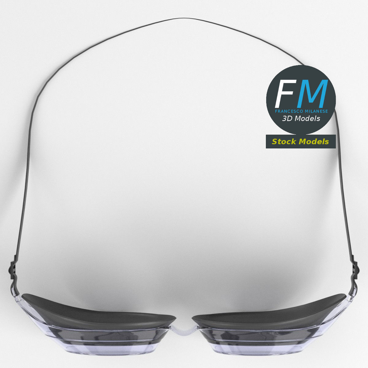 Swim goggles 3D model_6