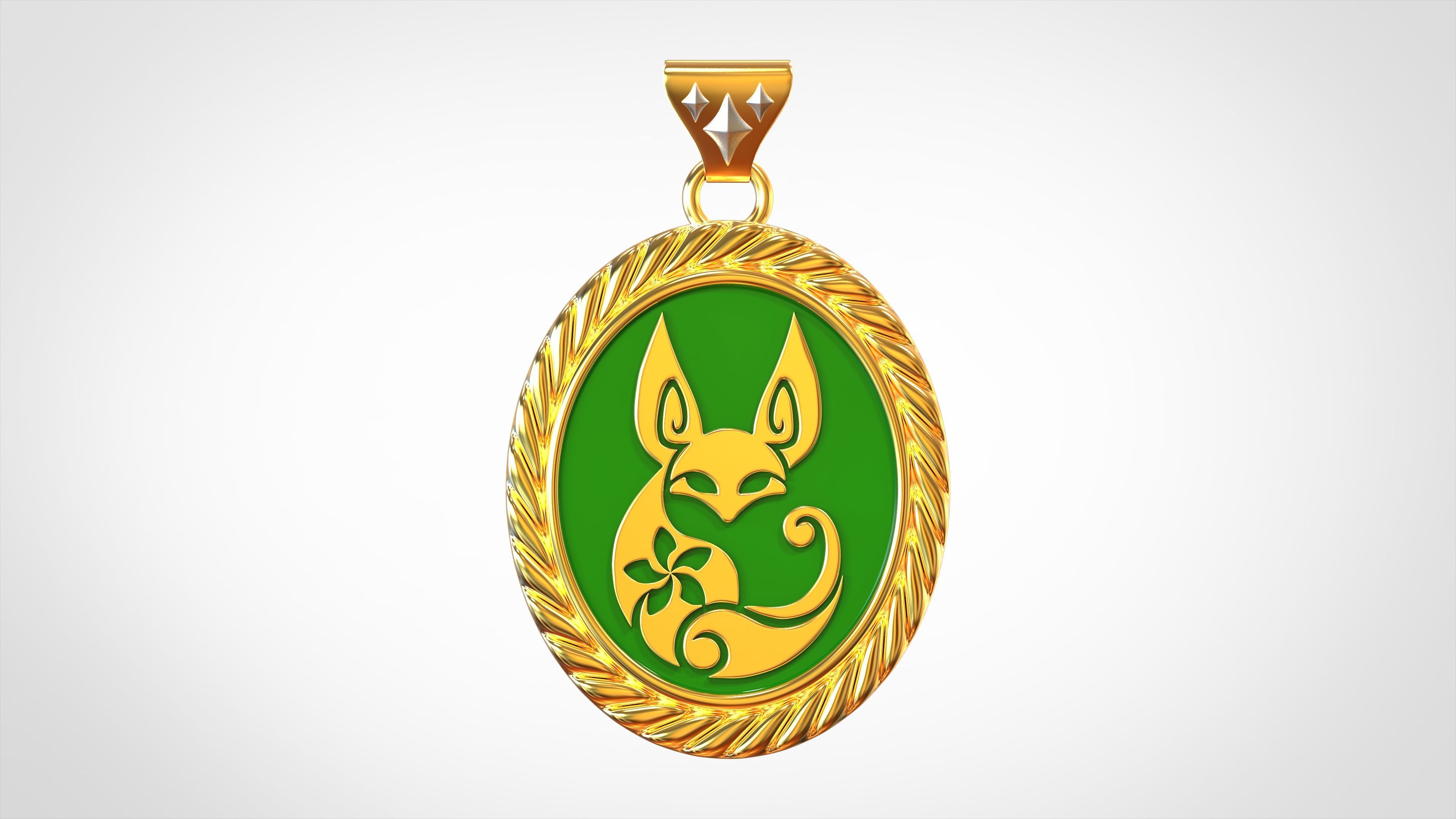 Vulpes Zerda Pendant 3D print model_1