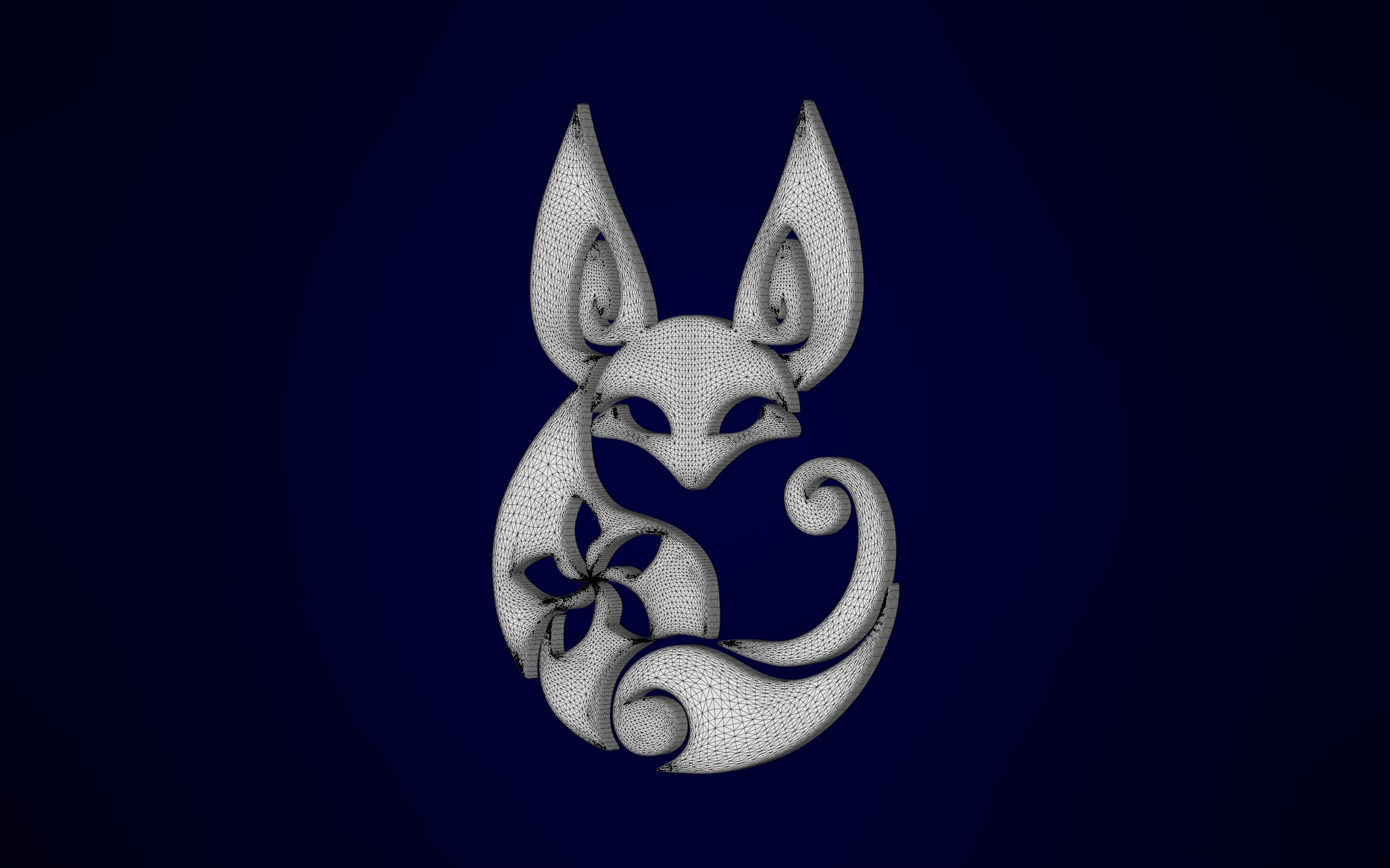 Vulpes Zerda Pendant 3D print model_8