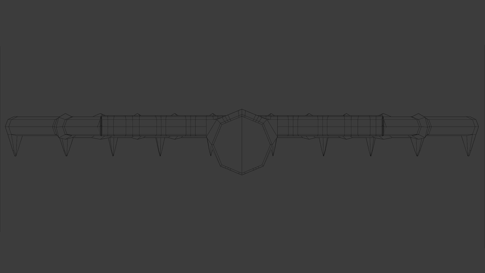 Basic Rake Low-poly 3D model_9